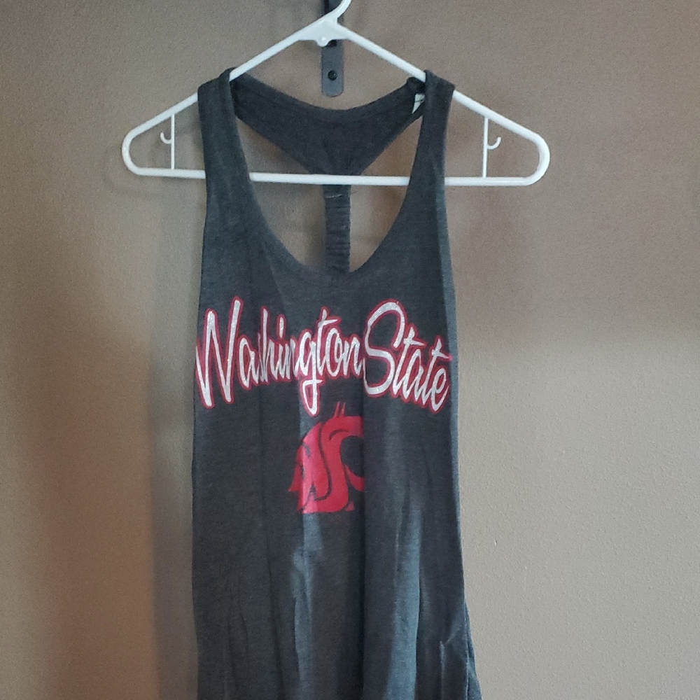 Gray Washington State Cougars Tank Top